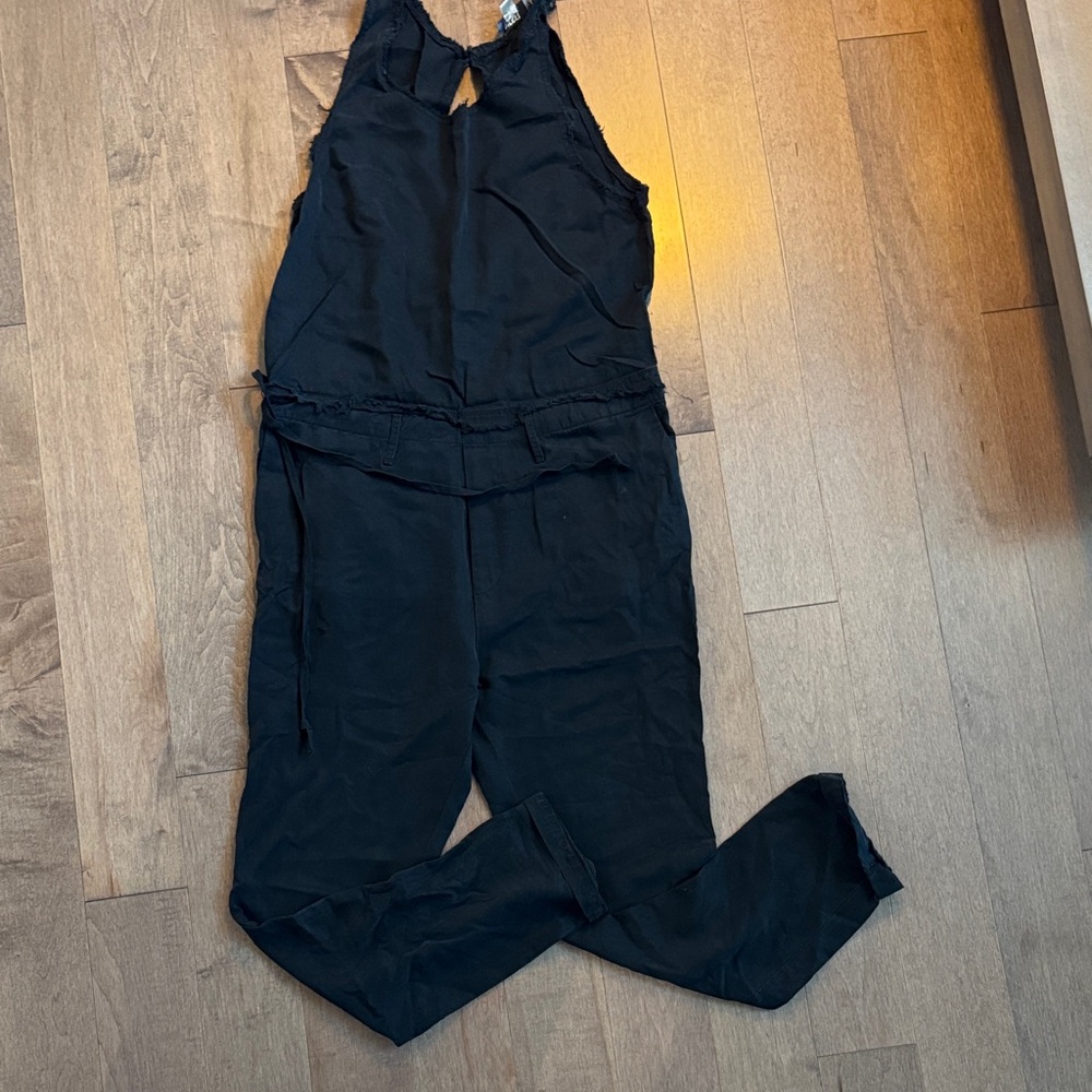 Diesel Black Sleeveless Jumpsuit